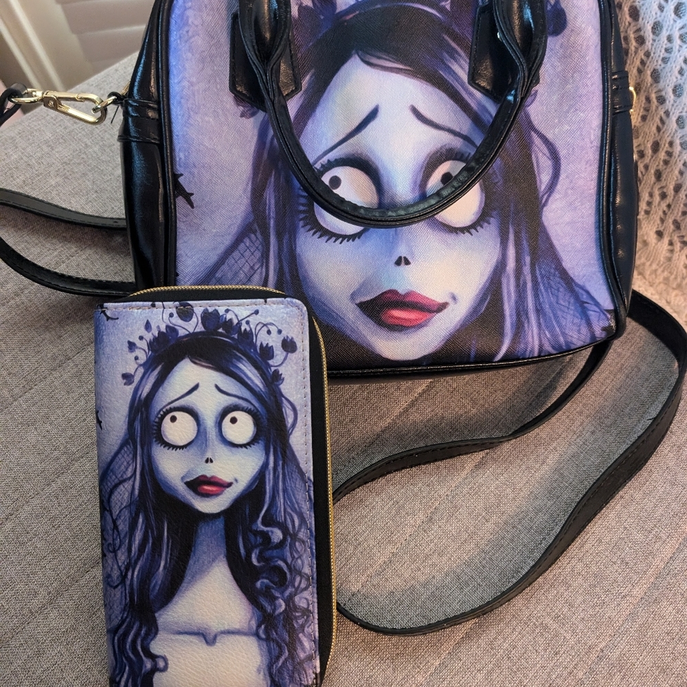 Corpses Bride purse with matching wallet